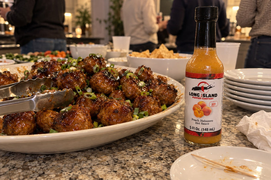 Peach Habanero Party Meatballs